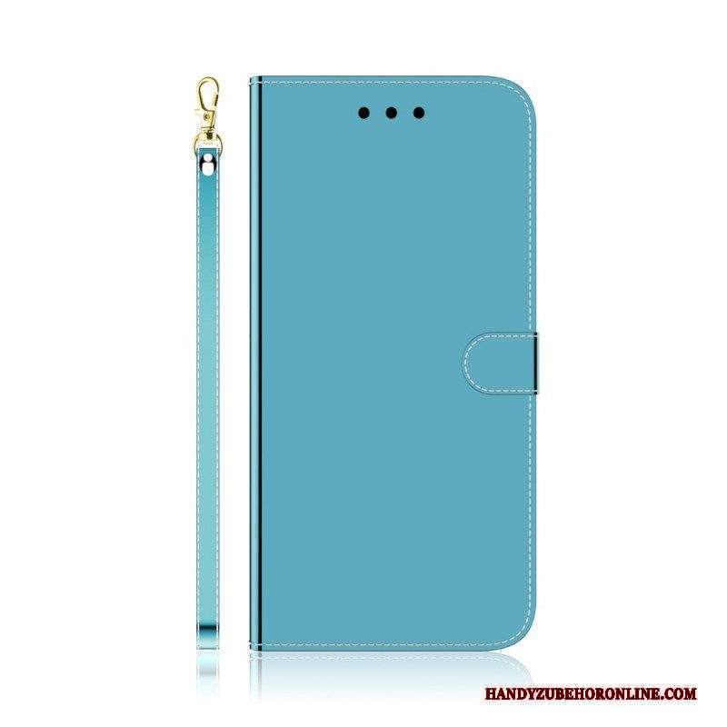 Custodia in pelle Xiaomi Redmi Note 11 / 11S Copri Specchietto In Ecopelle