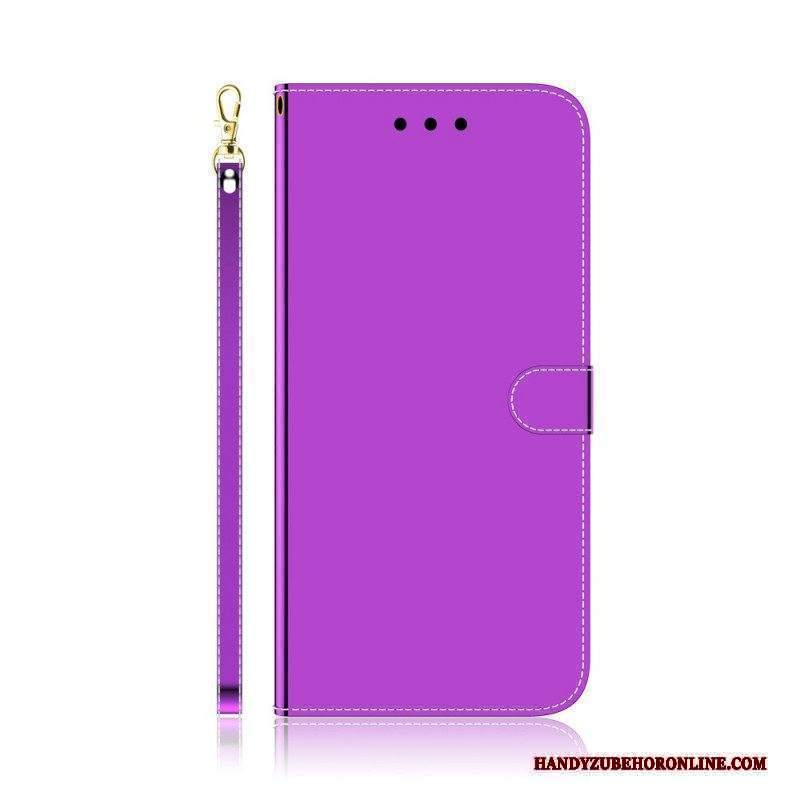 Custodia in pelle Xiaomi Redmi Note 11 / 11S Copri Specchietto In Ecopelle