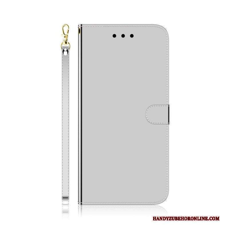 Custodia in pelle Xiaomi Redmi Note 11 / 11S Copri Specchietto In Ecopelle