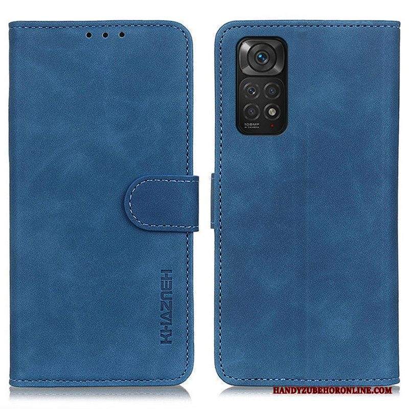 Custodia in pelle Xiaomi Redmi Note 11 / 11S Khazneh Effetto Pelle Vintage