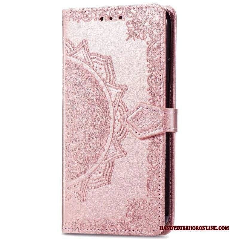 Custodia in pelle Xiaomi Redmi Note 11 / 11S Mandala Medioevo