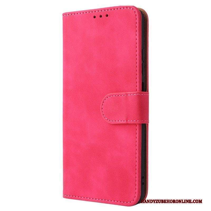 Custodia in pelle Xiaomi Redmi Note 11 / 11S Skin-touch Con Cordino