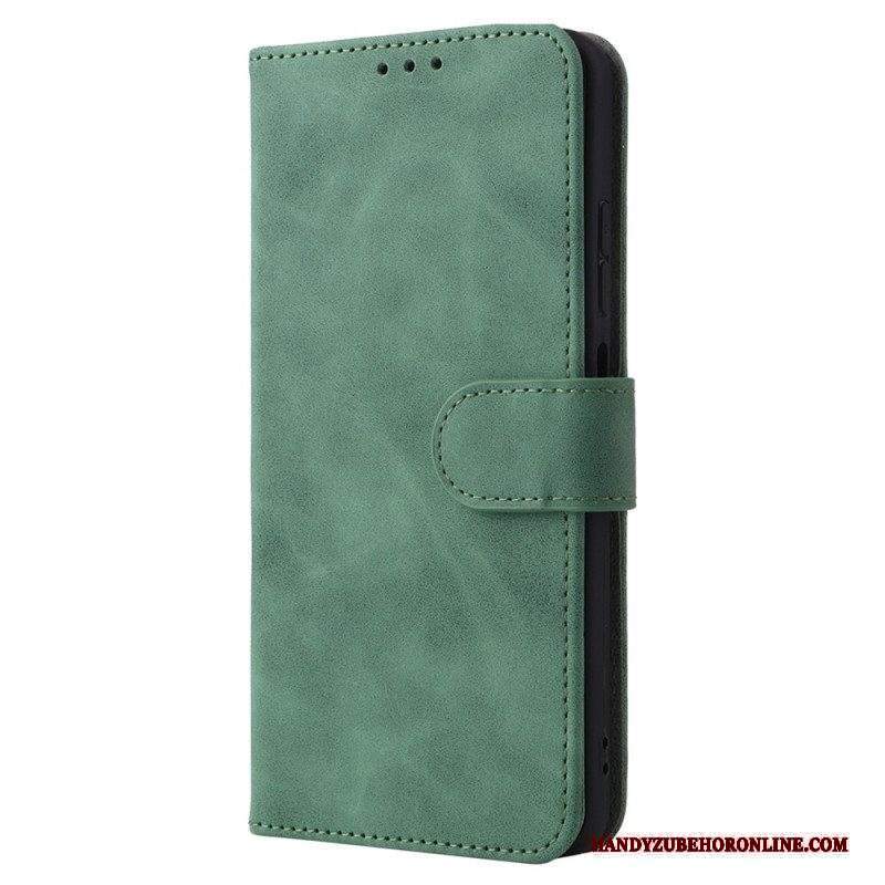 Custodia in pelle Xiaomi Redmi Note 11 / 11S Skin-touch Con Cordino