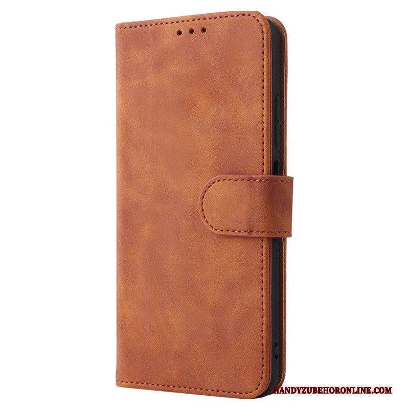 Custodia in pelle Xiaomi Redmi Note 11 / 11S Skin-touch Con Cordino