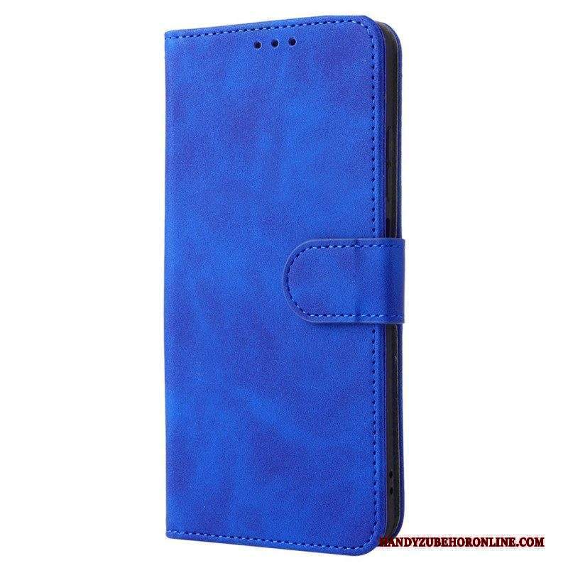 Custodia in pelle Xiaomi Redmi Note 11 / 11S Skin-touch Con Cordino