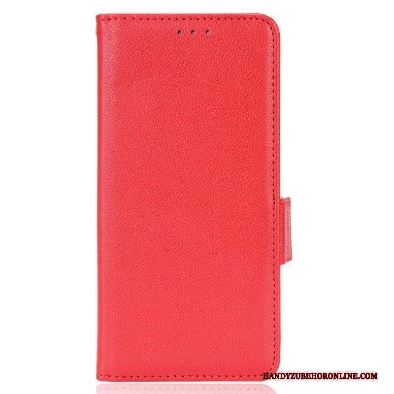 Custodia in pelle Xiaomi Redmi Note 11 / 11S Trama Di Litchi