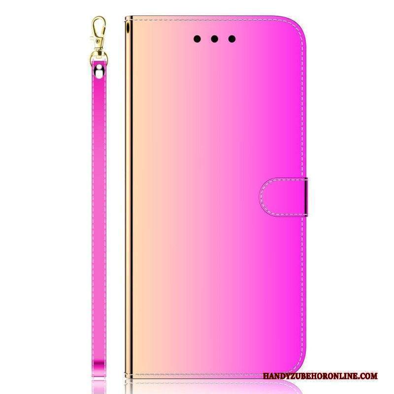 Custodia in pelle Xiaomi Redmi Note 11 Pro / 11 Pro 5G Copri Specchietto In Ecopelle