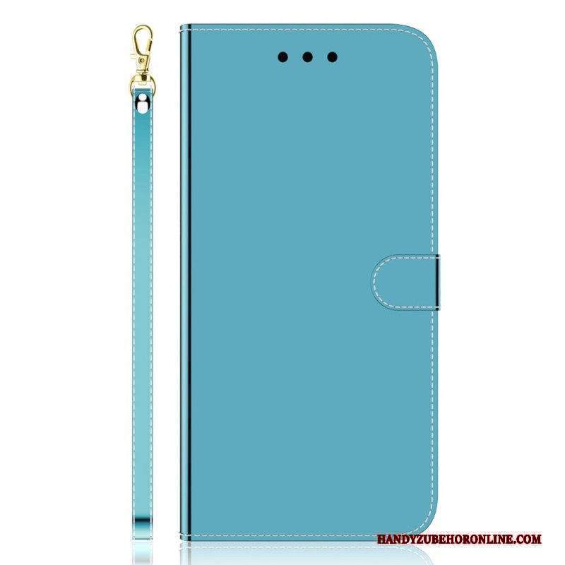 Custodia in pelle Xiaomi Redmi Note 11 Pro / 11 Pro 5G Copri Specchietto In Ecopelle