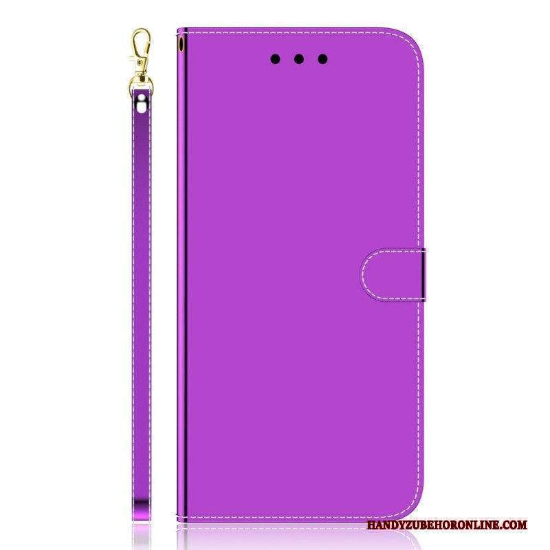 Custodia in pelle Xiaomi Redmi Note 11 Pro / 11 Pro 5G Copri Specchietto In Ecopelle