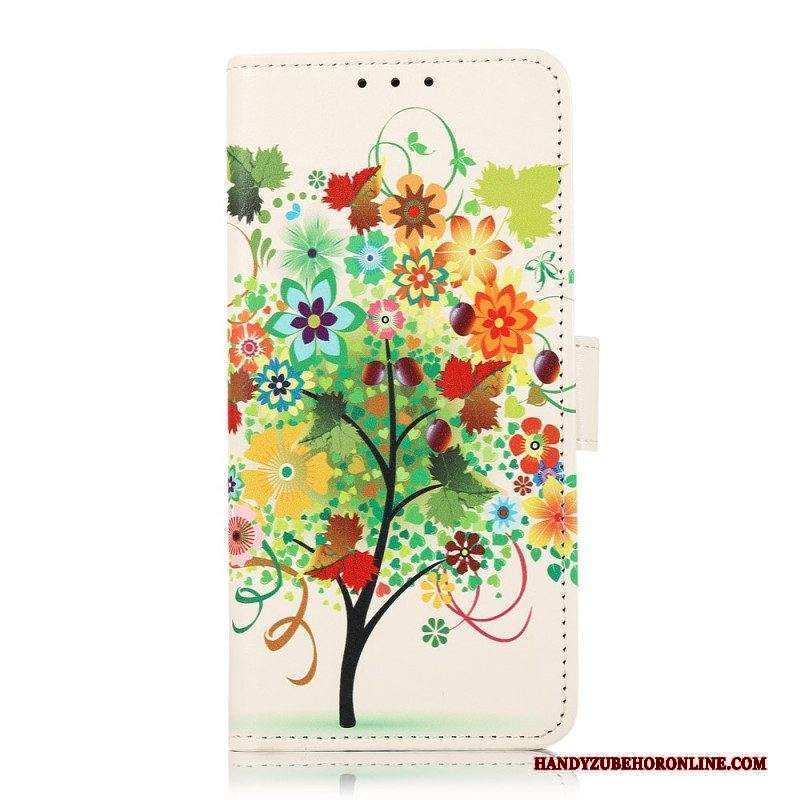 Custodia in pelle Xiaomi Redmi Note 11 Pro Plus 5G Albero In Fiore