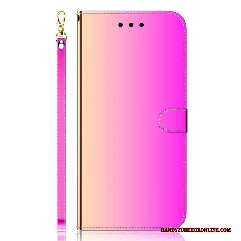 Custodia in pelle Xiaomi Redmi Note 11 Pro Plus 5G Copri Specchietto In Ecopelle