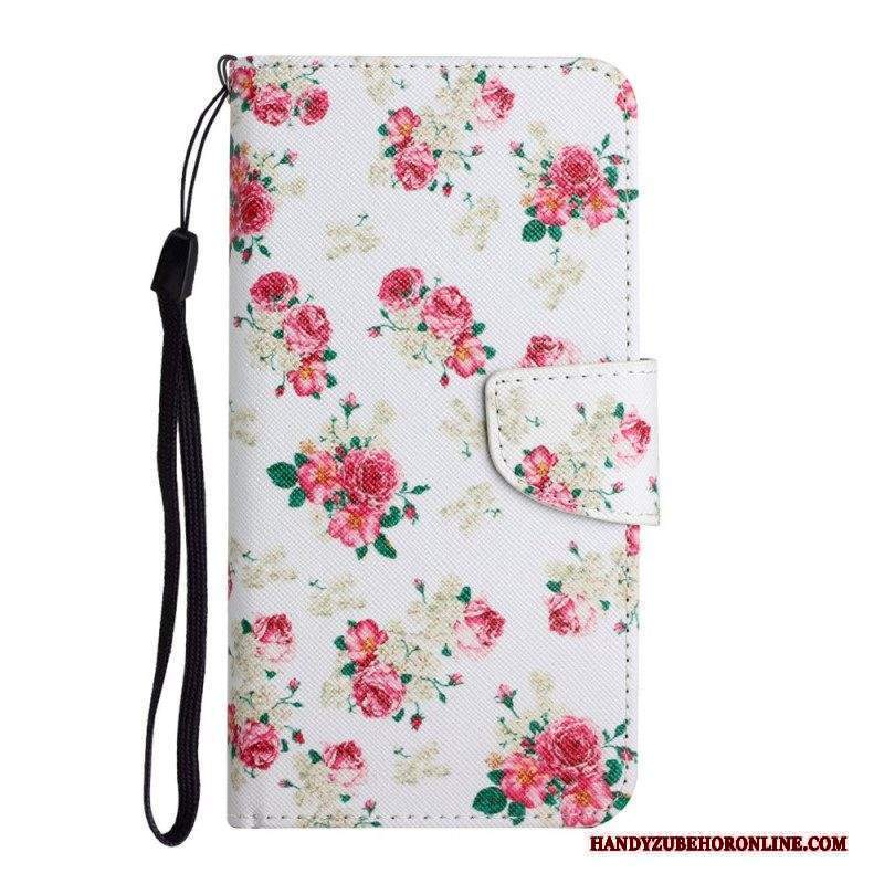 Custodia in pelle Xiaomi Redmi Note 11 Pro Plus 5G Fiori Liberty Royal