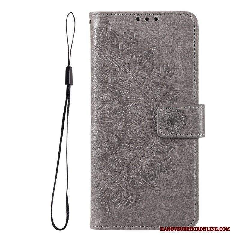 Custodia in pelle Xiaomi Redmi Note 11 Pro Plus 5G Mandala Del Sole