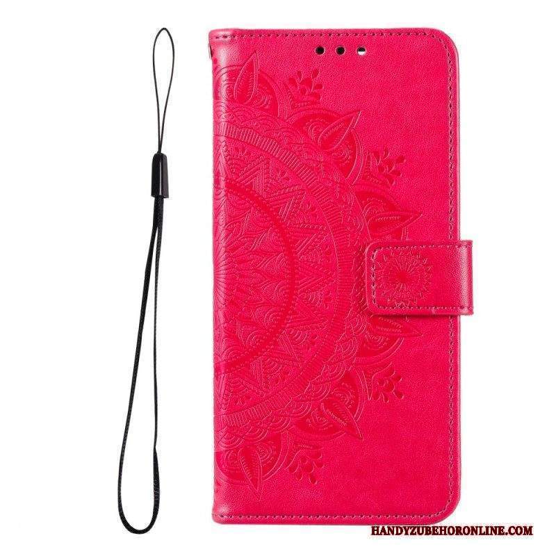 Custodia in pelle Xiaomi Redmi Note 11 Pro Plus 5G Mandala Del Sole