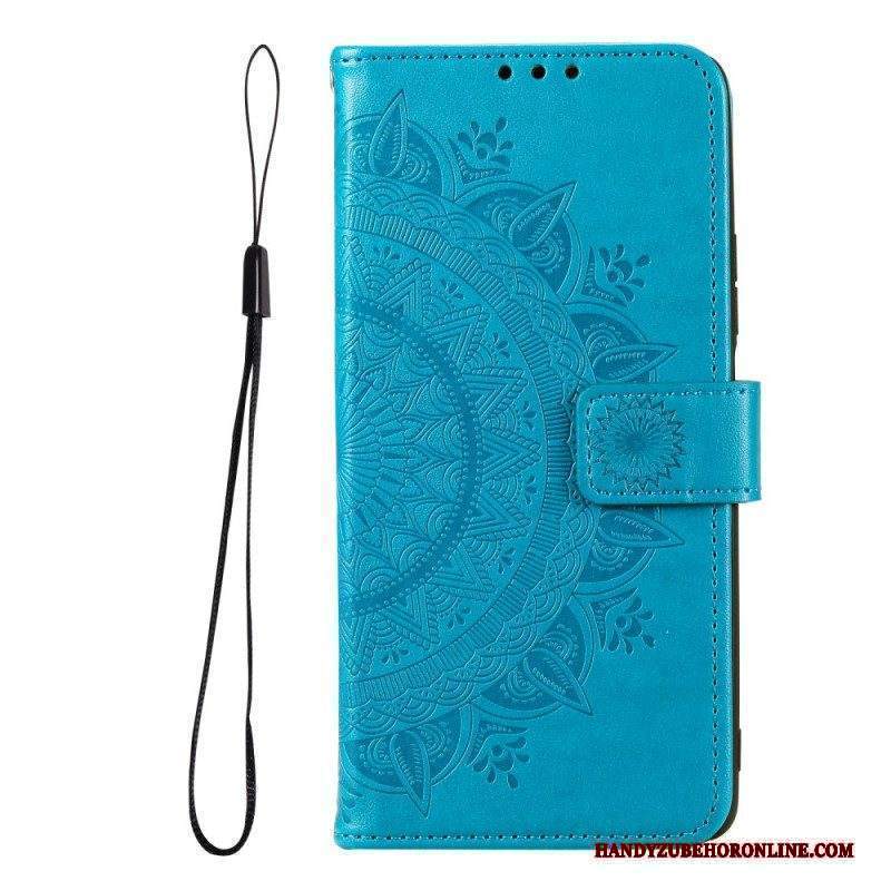 Custodia in pelle Xiaomi Redmi Note 11 Pro Plus 5G Mandala Del Sole