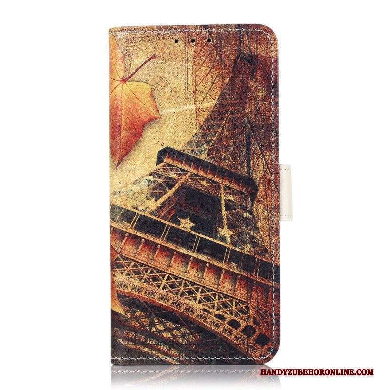 Custodia in pelle Xiaomi Redmi Note 11 Pro Plus 5G Torre Eiffel