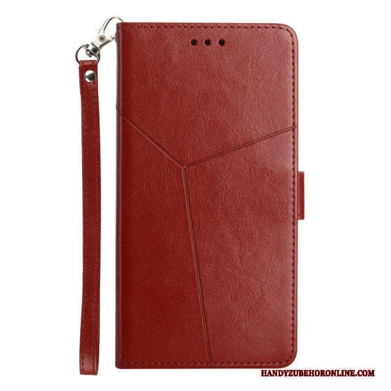 Custodia in pelle Xiaomi Redmi Note 12 4G Y Strappy Design