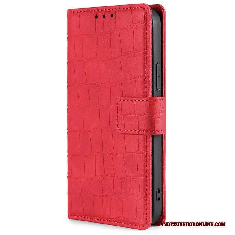 Custodia in pelle Xiaomi Redmi Note 12 5G Coccodrillo