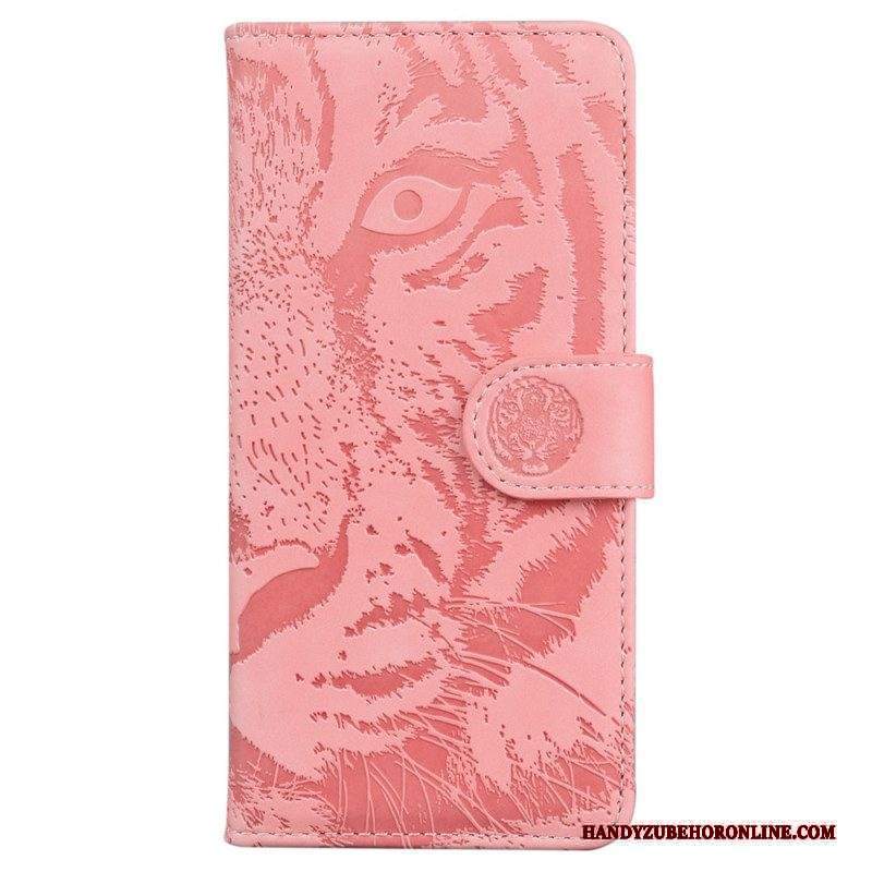 Custodia in pelle Xiaomi Redmi Note 12 5G Impronta Di Tigre