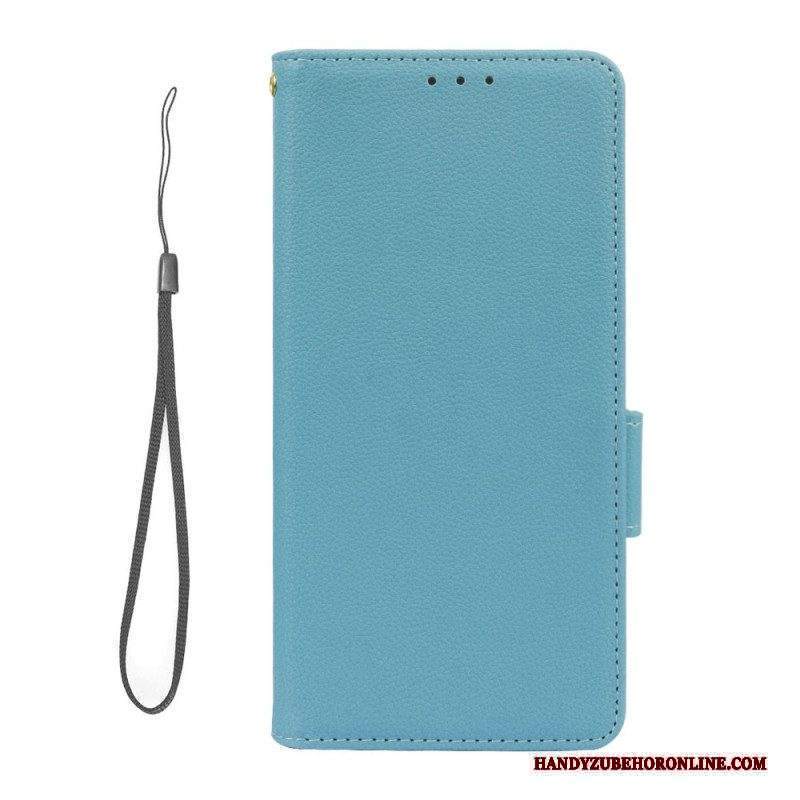 Custodia in pelle Xiaomi Redmi Note 12 5G Stile Litchi Ultra Fine