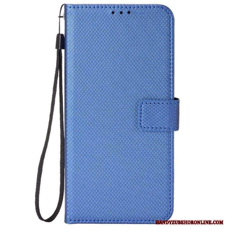 Custodia in pelle Xiaomi Redmi Note 12 Pro Elegante Finta Pelle Con Cinturino