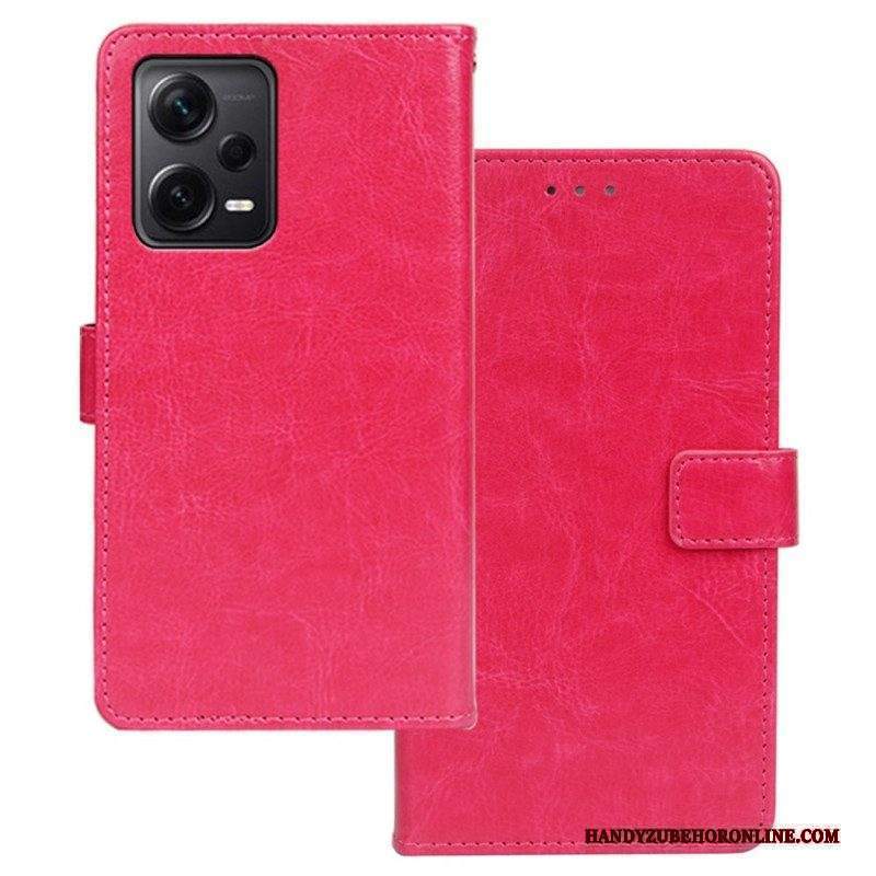 Custodia in pelle Xiaomi Redmi Note 12 Pro Plus Similpelle Idewei