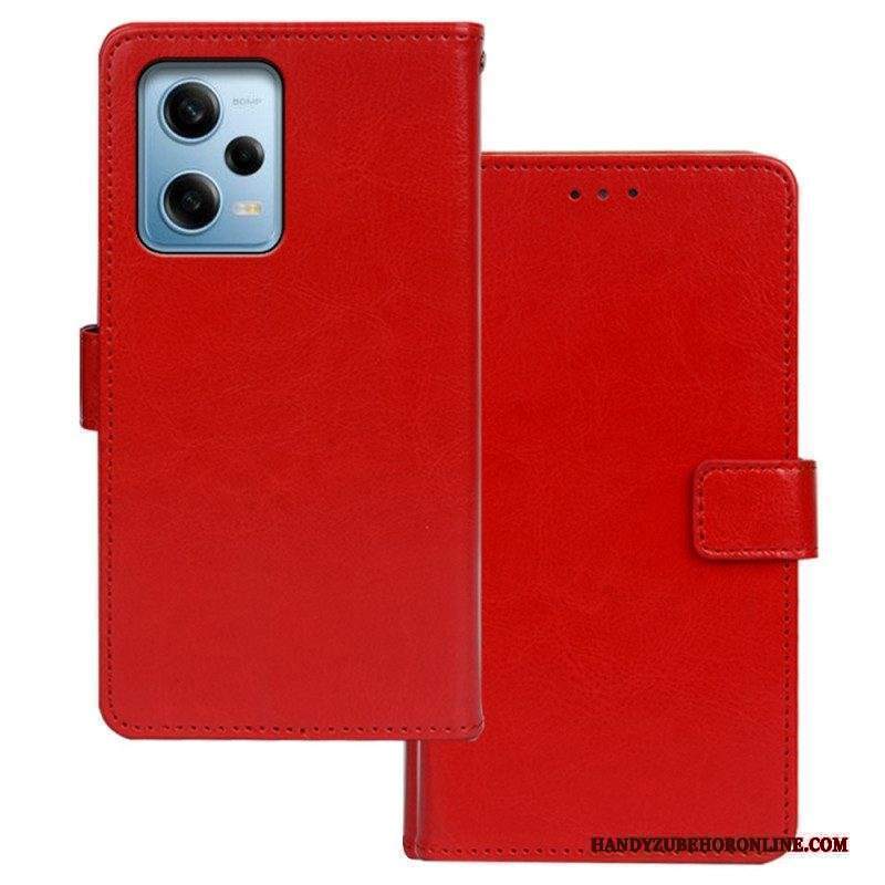 Custodia in pelle Xiaomi Redmi Note 12 Pro Stile In Pelle Idewei