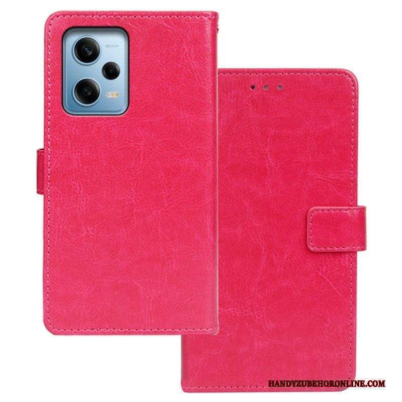 Custodia in pelle Xiaomi Redmi Note 12 Pro Stile In Pelle Idewei