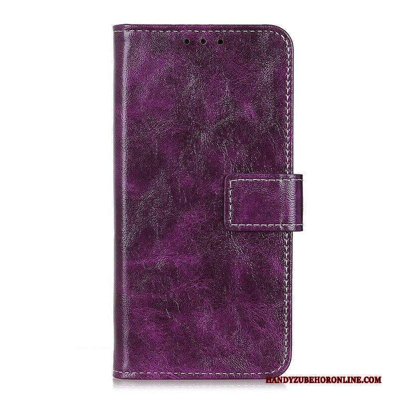 Custodia in pelle iPhone 13 Mini Cuciture Lucide Ea Vista