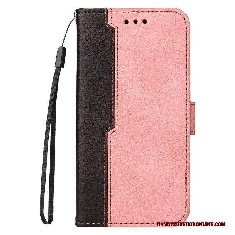 Custodia in pelle iPhone 13 Mini Ecopelle Bicolore