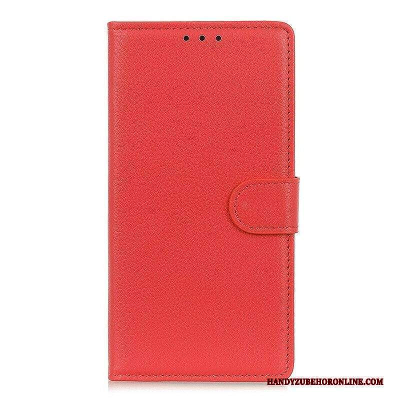 Custodia in pelle iPhone 13 Mini Ecopelle Tradizionale Litchi