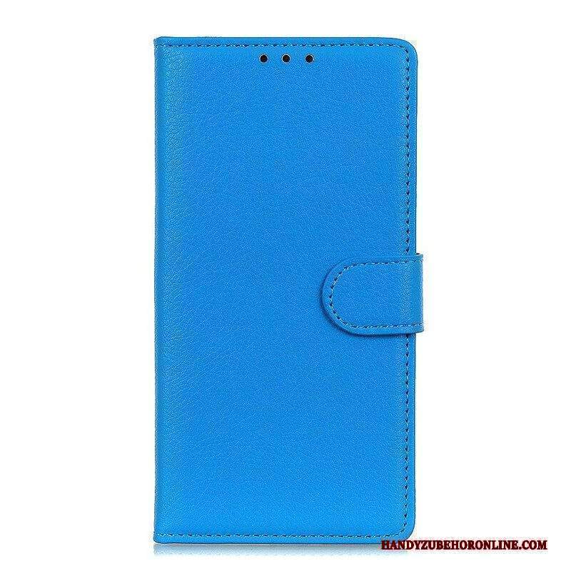 Custodia in pelle iPhone 13 Mini Ecopelle Tradizionale Litchi