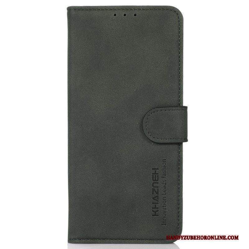 Custodia in pelle iPhone 13 Mini Khazneh Moda Effetto Pelle