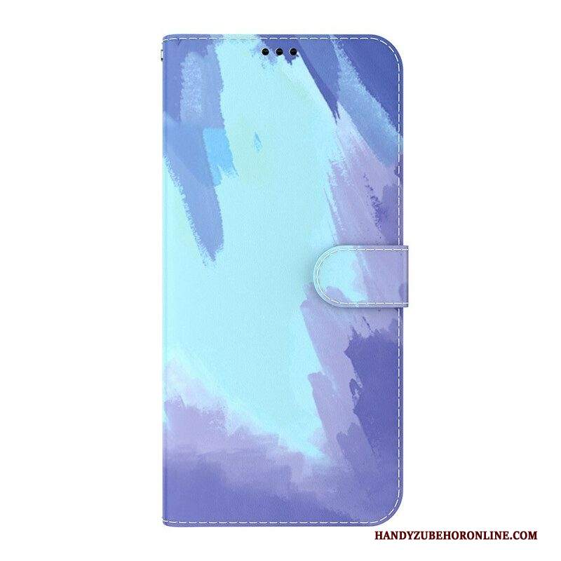 Custodia in pelle iPhone 13 Pro Max Acquerello