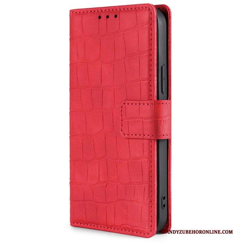 Custodia in pelle iPhone 14 Coccodrillo