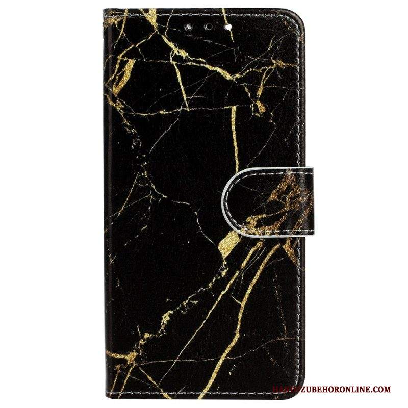 Custodia in pelle iPhone 14 Marmo