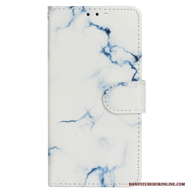 Custodia in pelle iPhone 14 Marmo