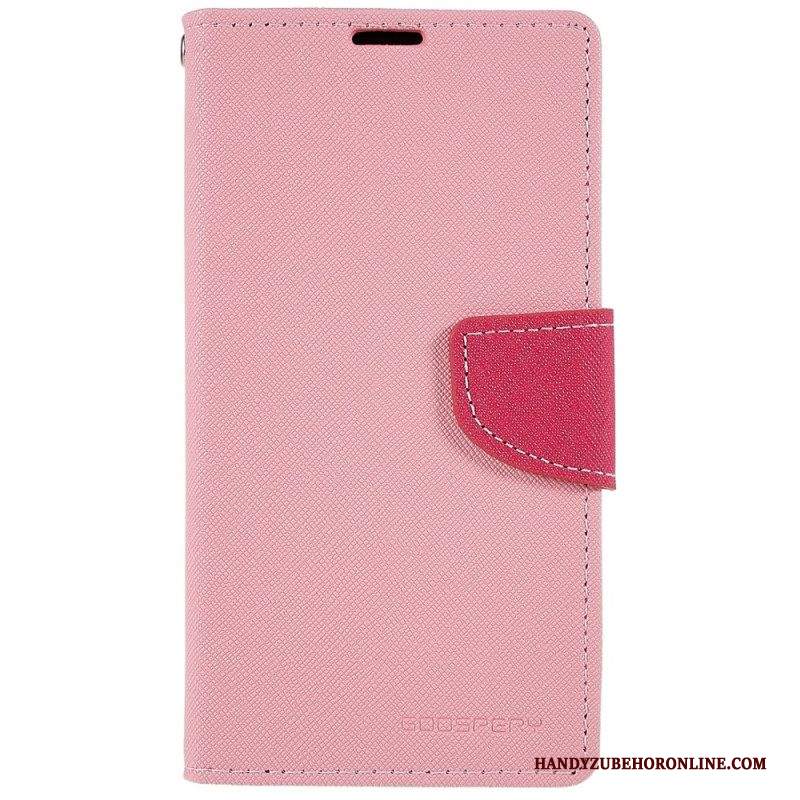 Custodia in pelle iPhone 14 Mercurio Goospery Bicolore