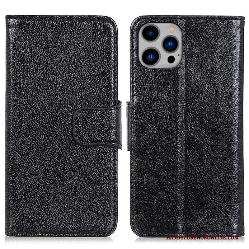 Custodia in pelle iPhone 14 Plus Crosta Di Nappa