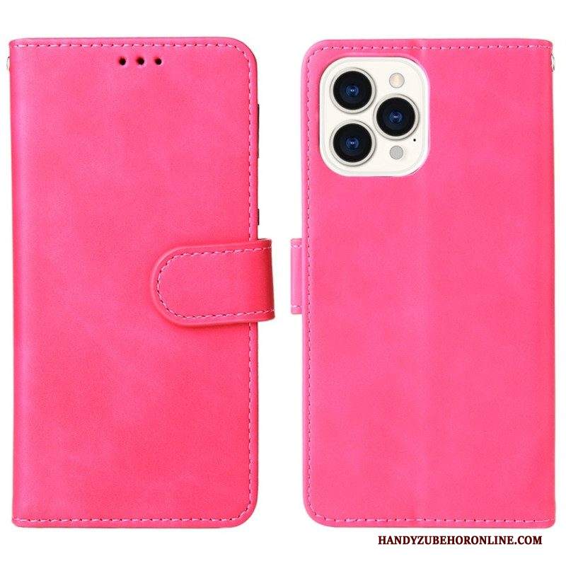 Custodia in pelle iPhone 14 Plus Tocco Di Pelle