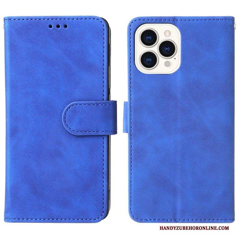 Custodia in pelle iPhone 14 Plus Tocco Di Pelle