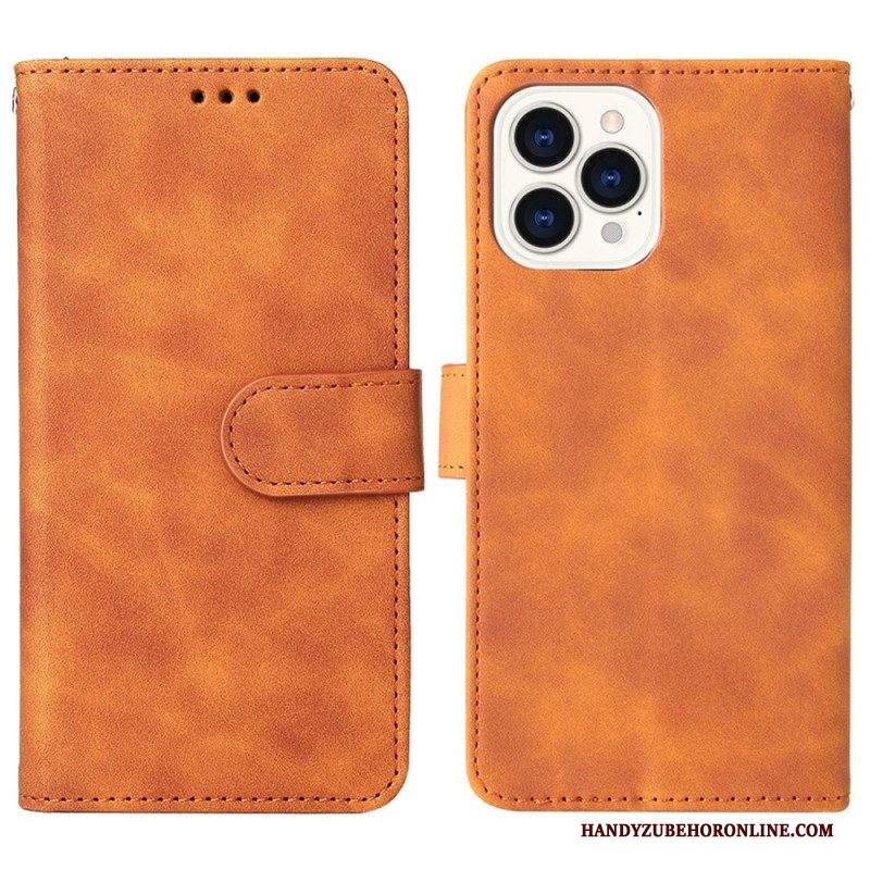 Custodia in pelle iPhone 14 Plus Tocco Di Pelle