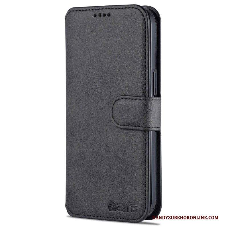 Custodia in pelle iPhone 14 Pro Azns Ecopelle