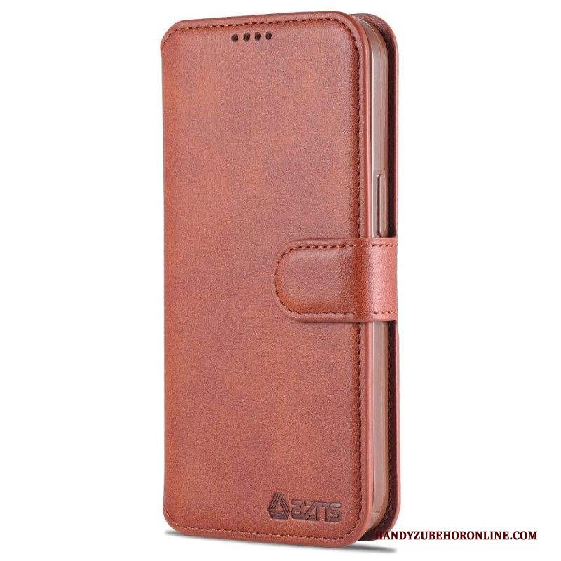 Custodia in pelle iPhone 14 Pro Azns Ecopelle