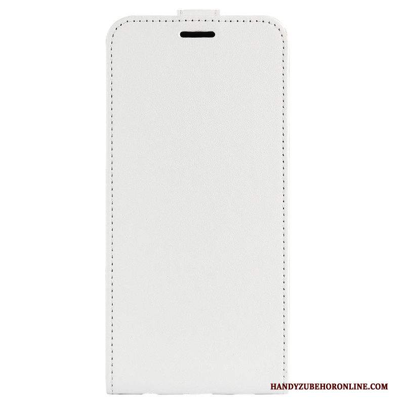 Custodia in pelle iPhone 15 Folio Cover Patta Verticale