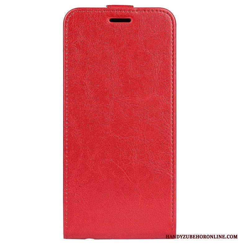 Custodia in pelle iPhone 15 Folio Cover Patta Verticale