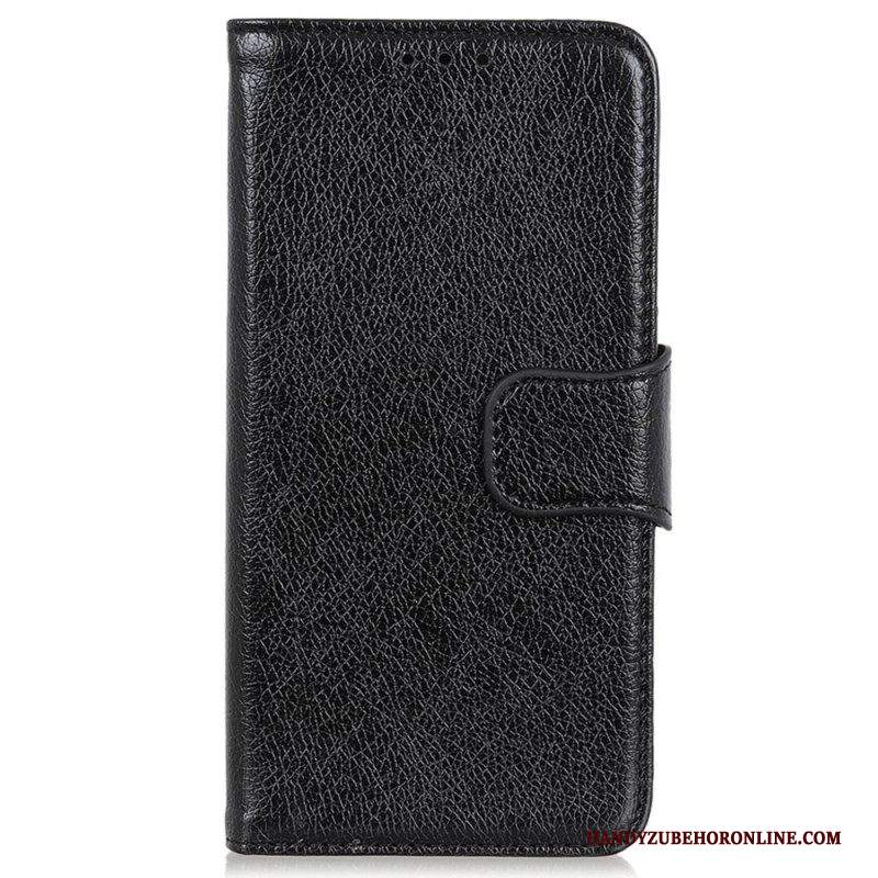 Custodia in pelle iPhone 15 Plus Pelle Nappa Crosta