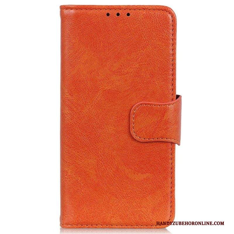 Custodia in pelle iPhone 15 Plus Pelle Nappa Crosta