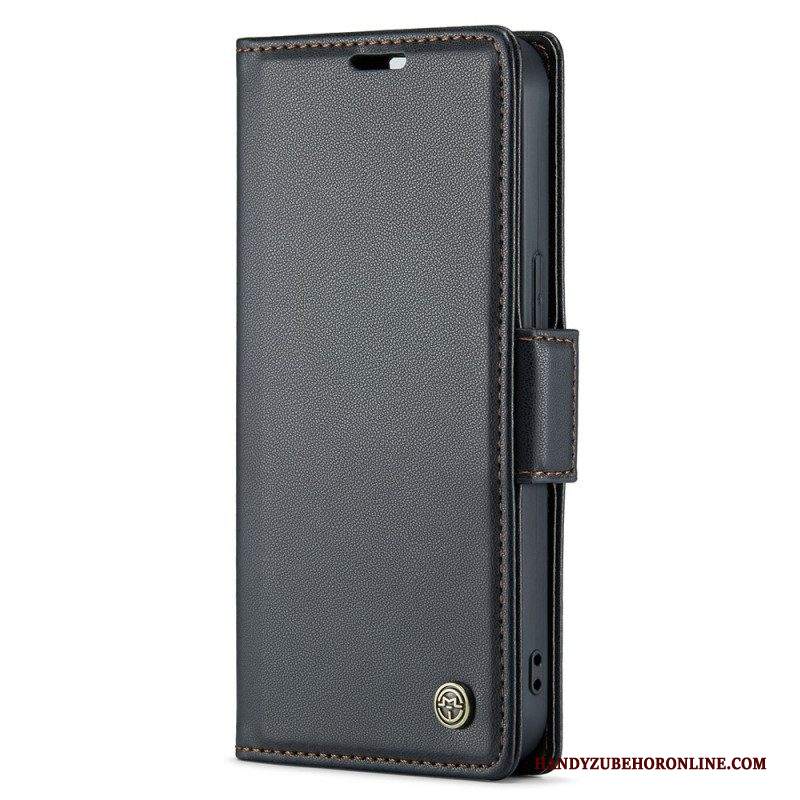 Custodia in pelle iPhone 15 Plus Stile In Pelle Caseme