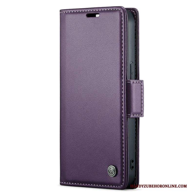 Custodia in pelle iPhone 15 Plus Stile In Pelle Caseme